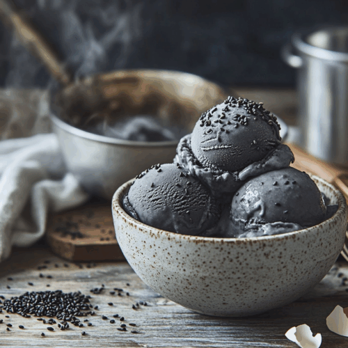 Black Sesame Ice Cream
