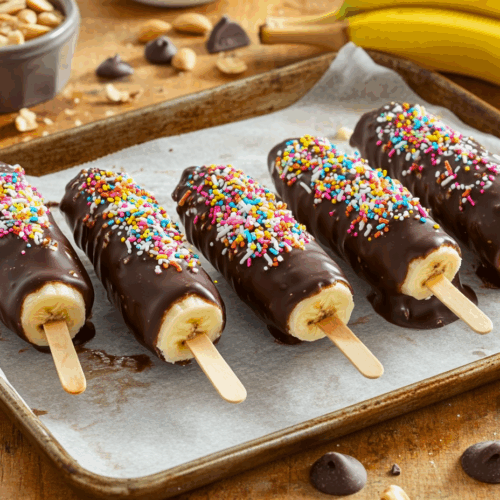 Chocolate-Dipped Frozen Bananas