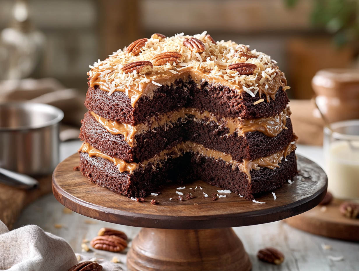 A Decadent Journey Through German Chocolate Cake Delight