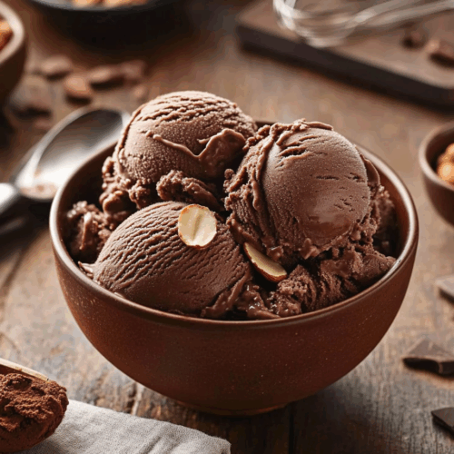 Chocolate Almond Fudge Ice Cream