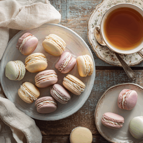 Classic French Macarons with Vanilla Buttercream