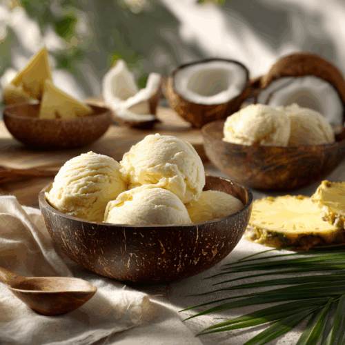 Pineapple Coconut Gelato