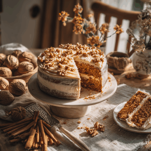 Carrot Cake with Walnuts