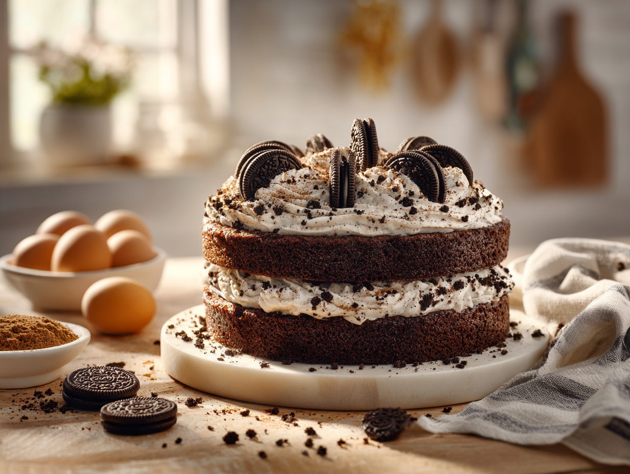 Decadent Oreo Layer Cake
