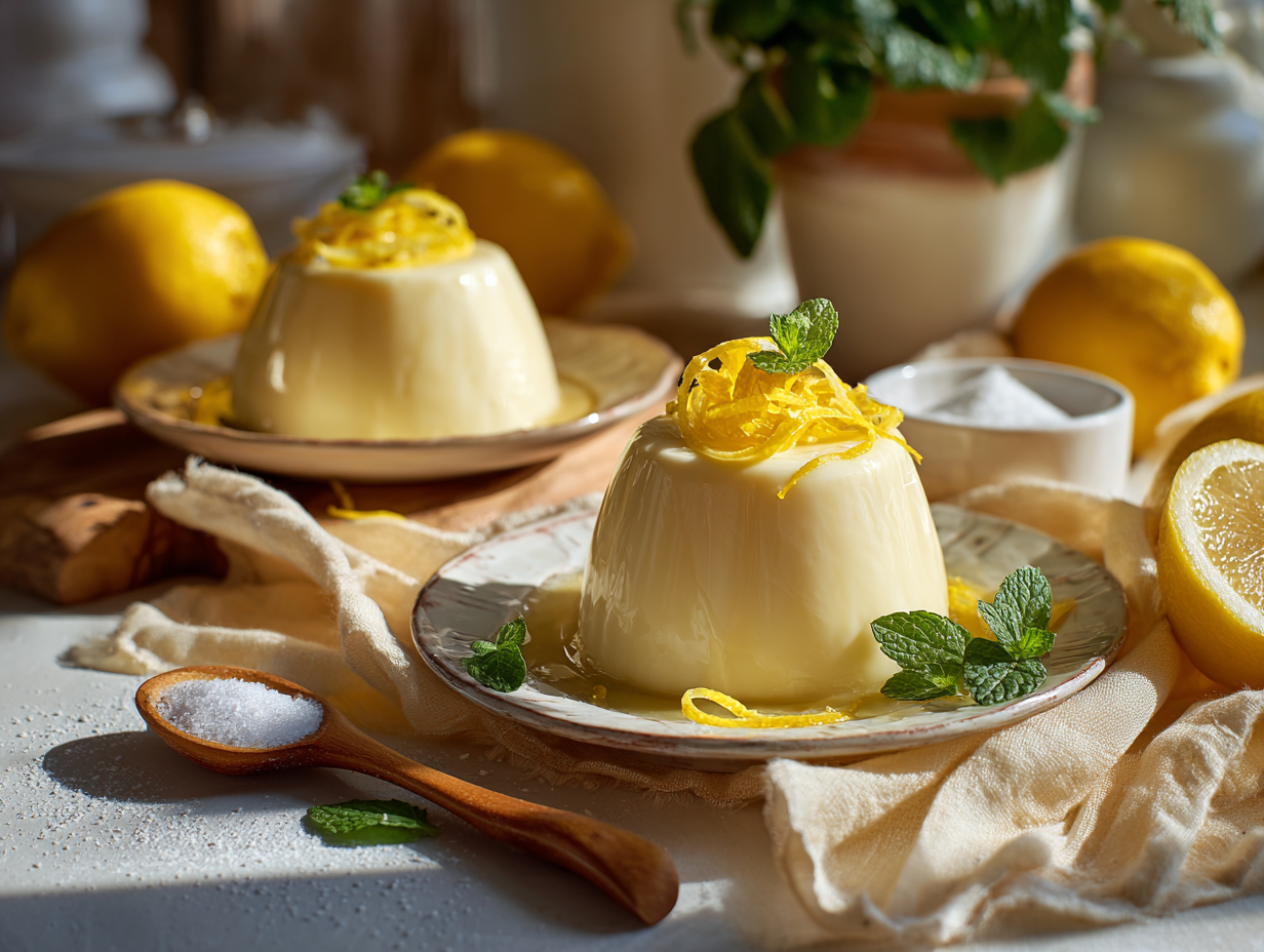 Luscious Lemon Buttermilk Panna Cotta