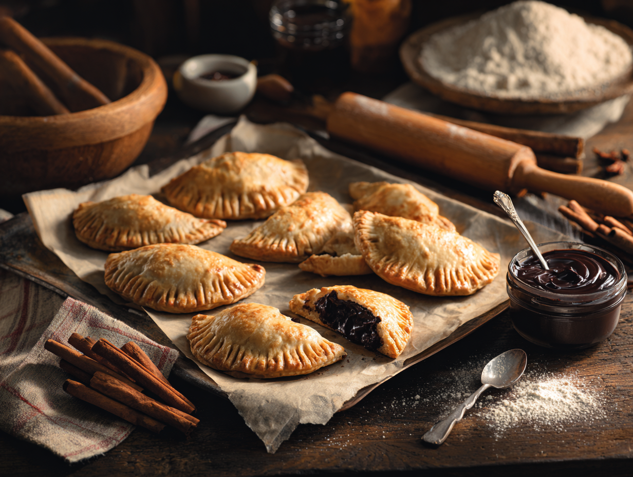 Sweet Empanadas with Spiced Chocolate Filling