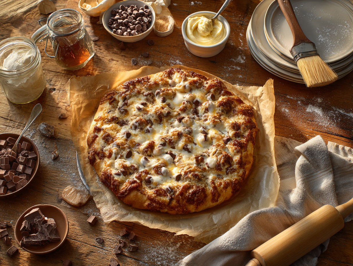 Chocolate Chip Dessert Pizza