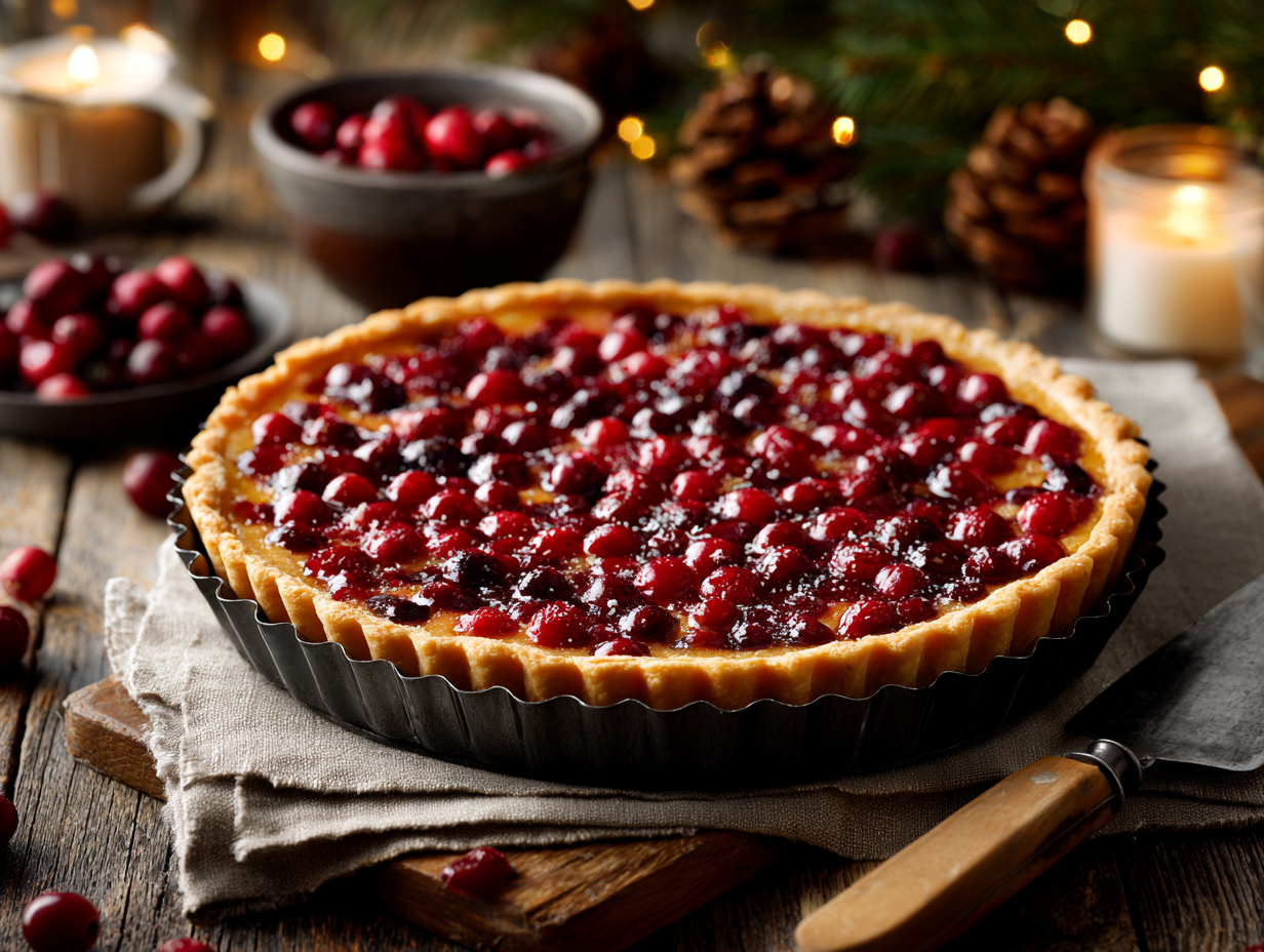 Cranberry Orange Tart