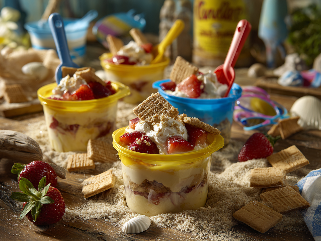 Sand Bucket Dessert Pudding