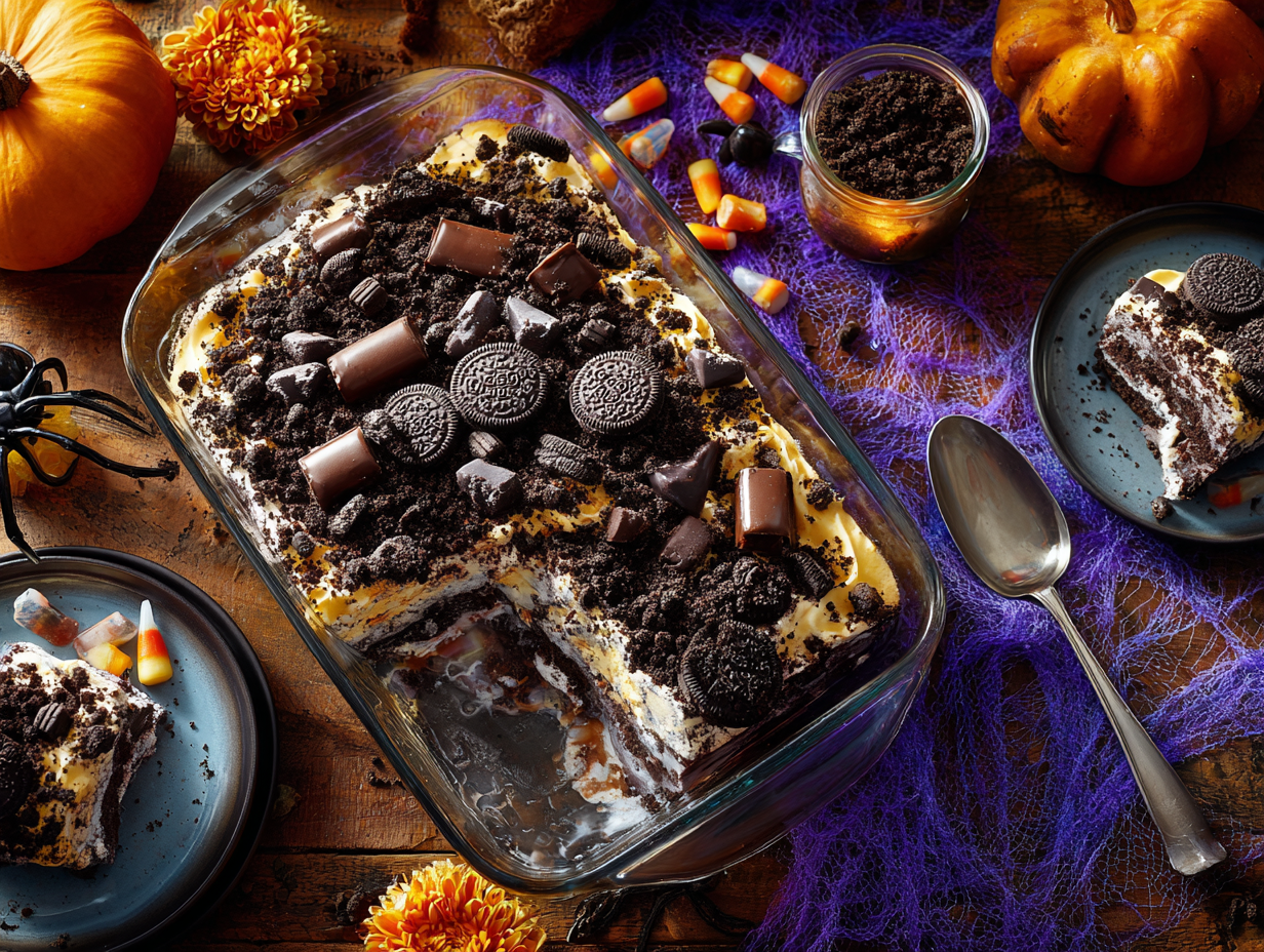 Kitty Litter Dessert for Halloween