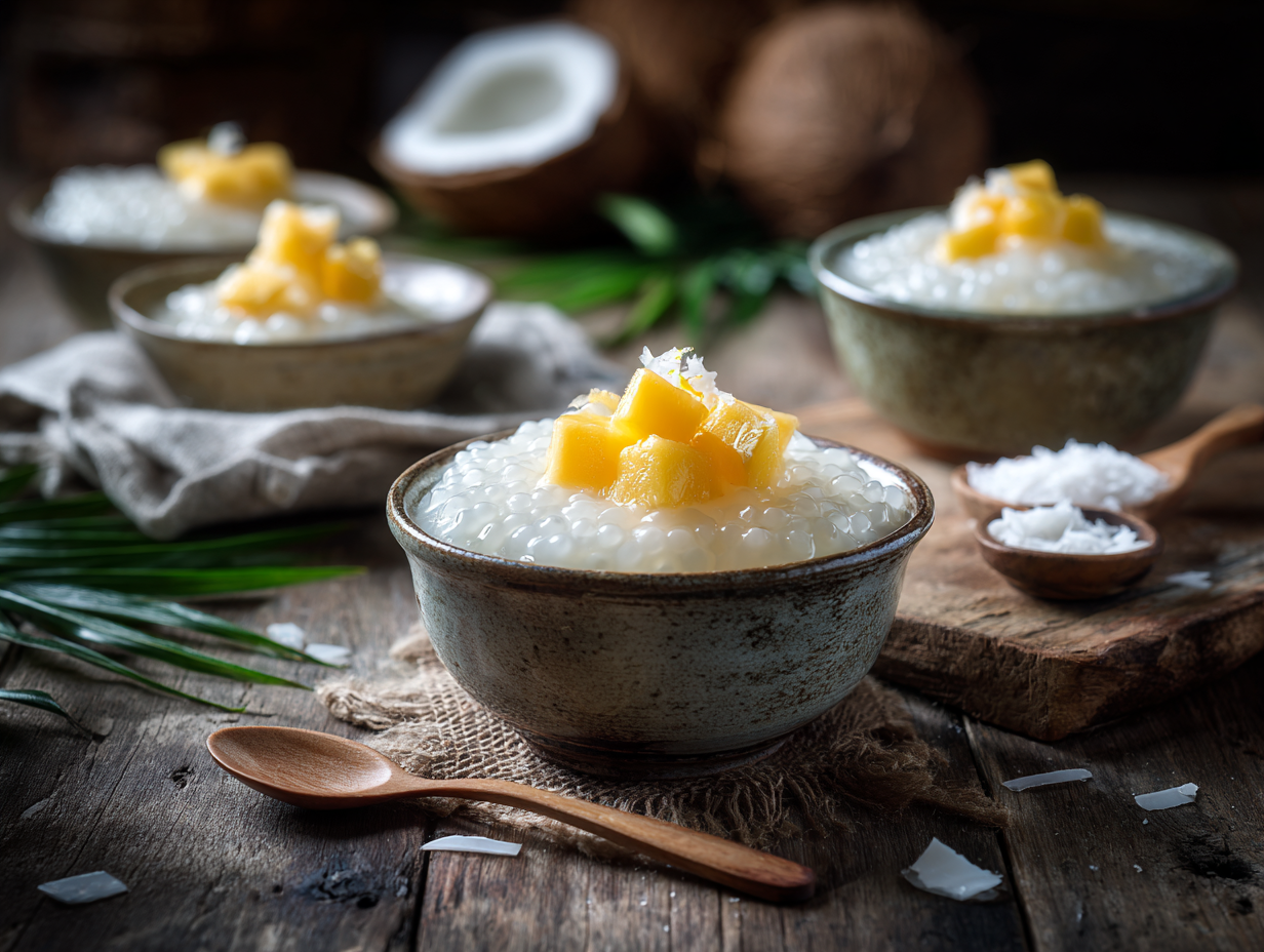 Coconut Milk Tapioca Pudding