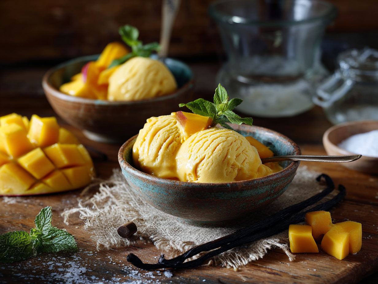 Silken Mango Ice Cream