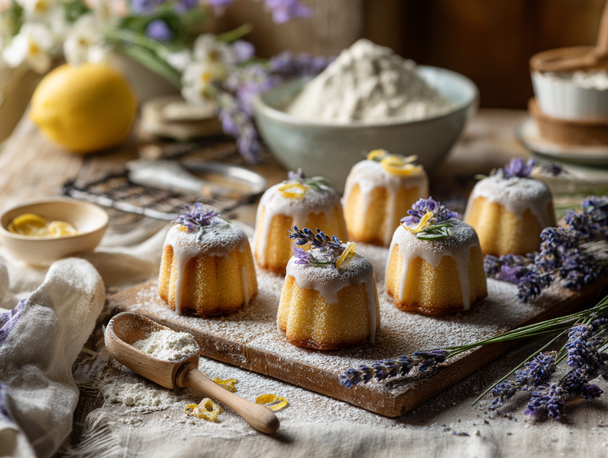 Lemon Lavender Mini Cakes