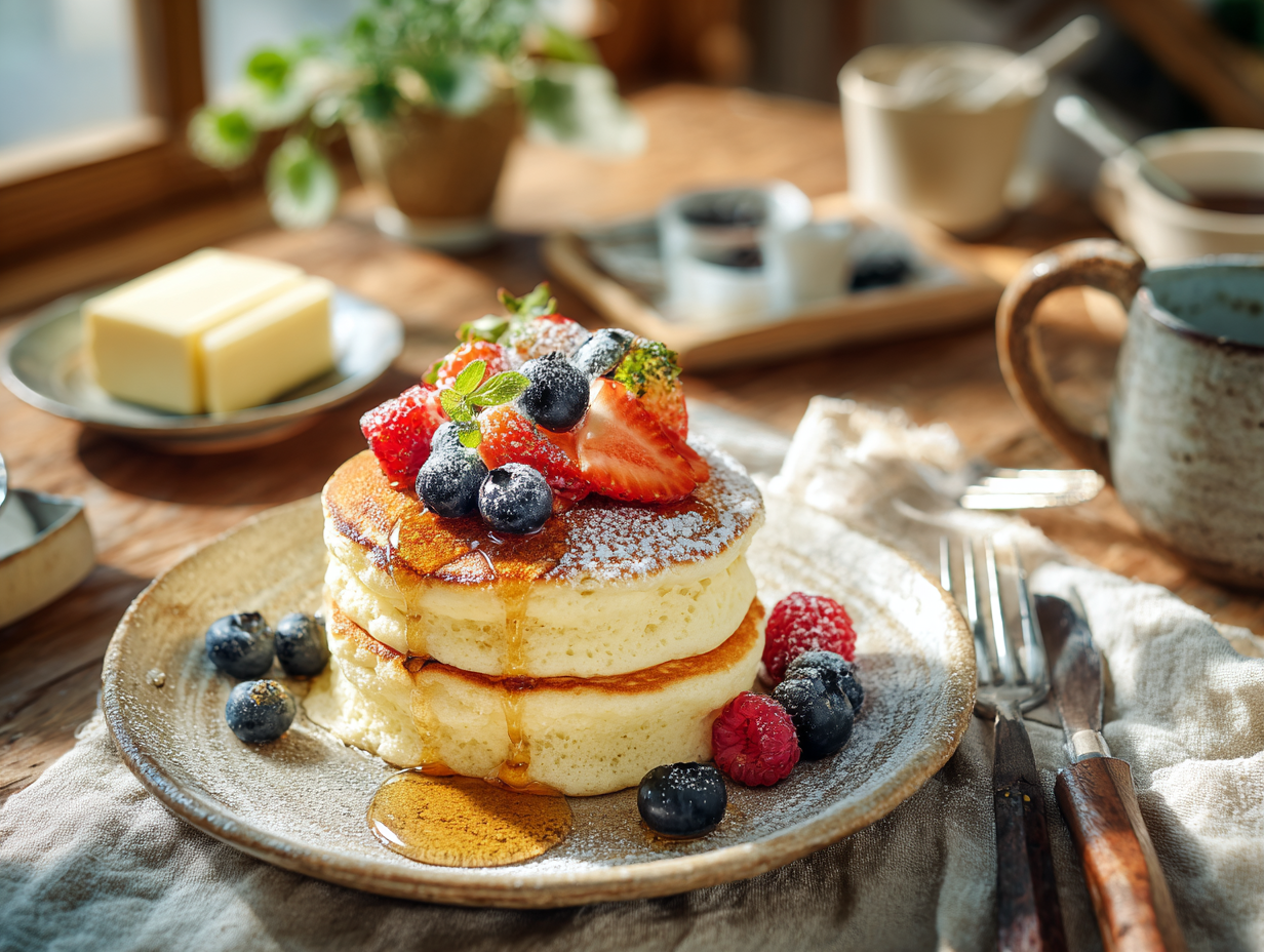 Japanese Fluffy Pancakes