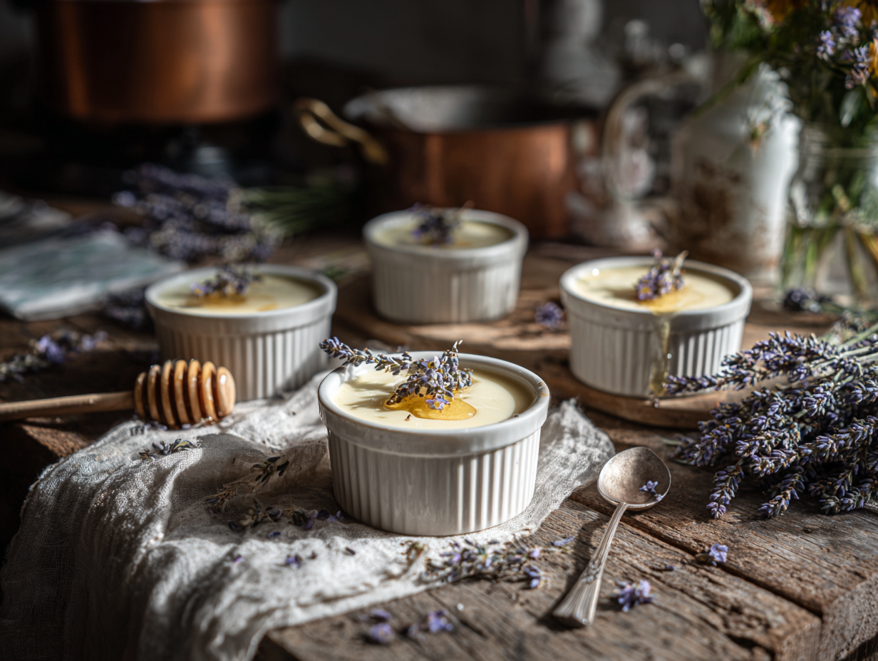 Lavender Honey Panna Cotta