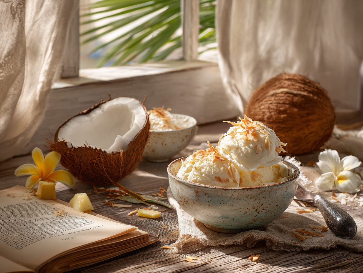 Tropical Coconut Ice Cream