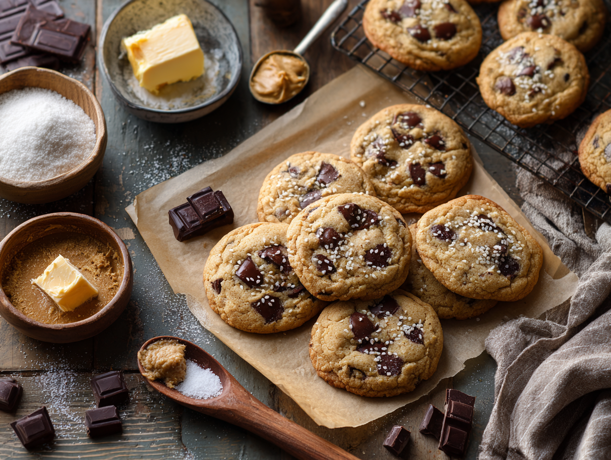 Tahini Chocolate Chip Cookies