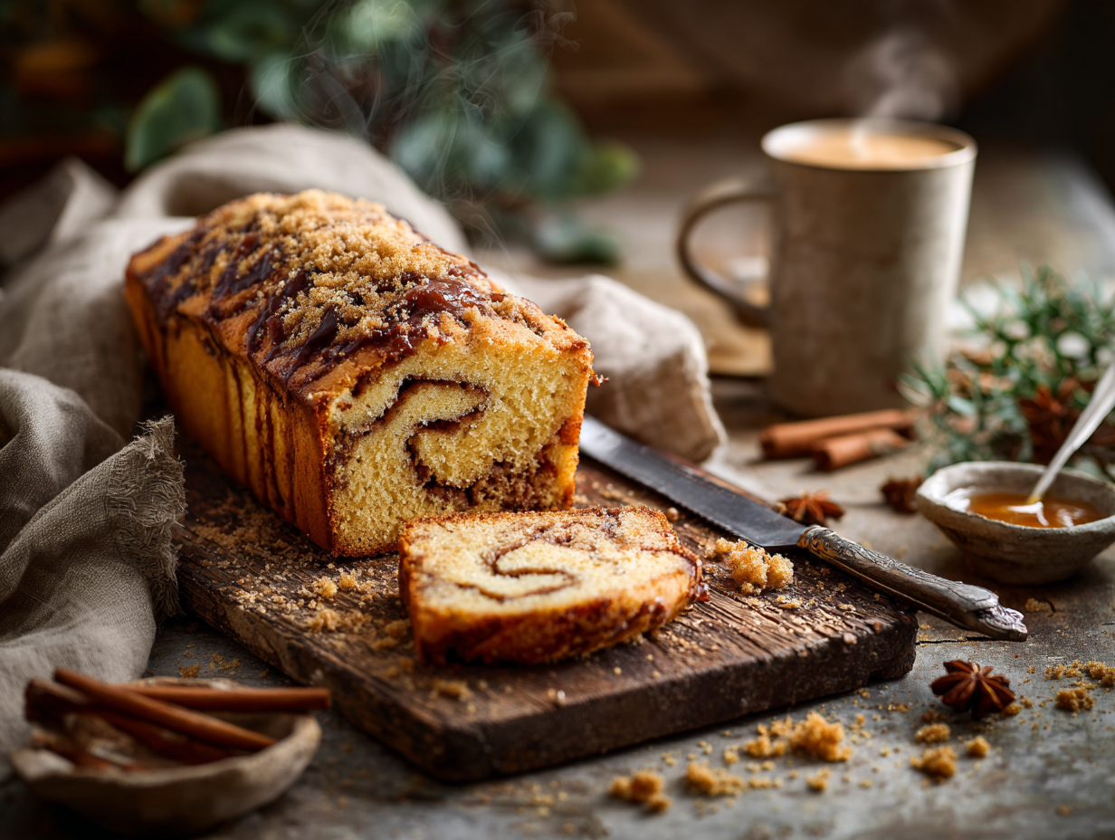 Maple Cinnamon Swirl Pound Cake