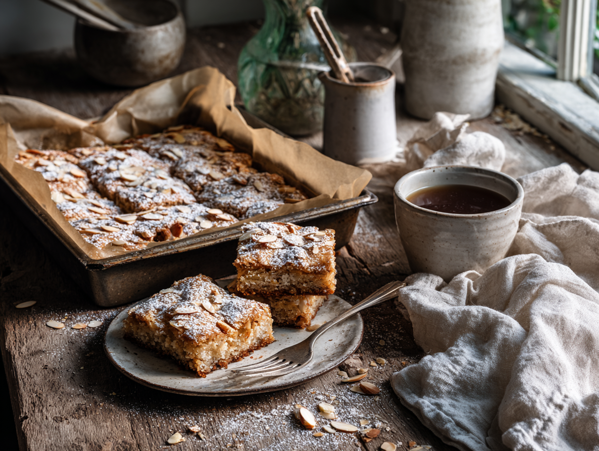 Almond Croissant Cookie Bars