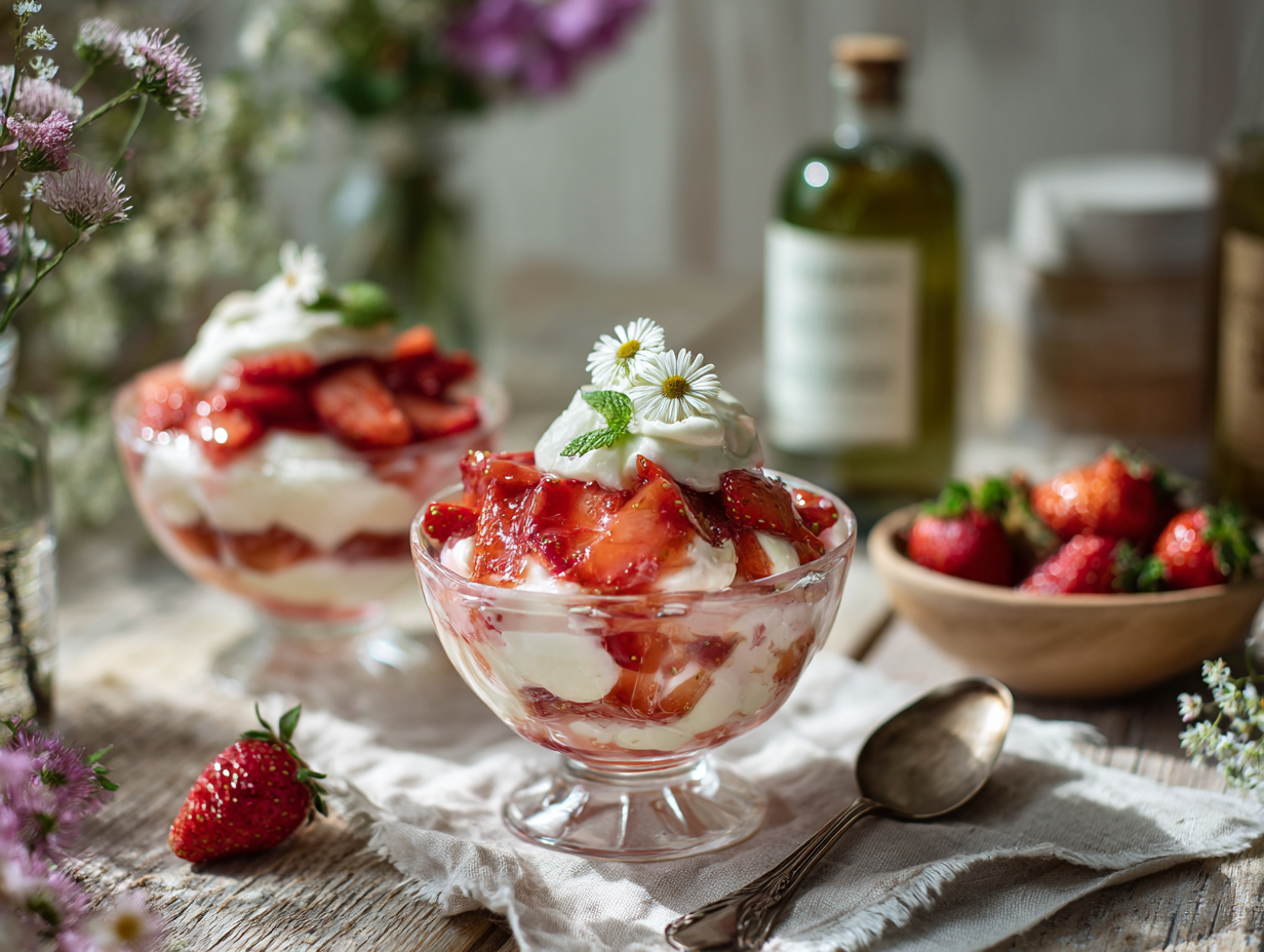 Strawberry Elderflower Fool