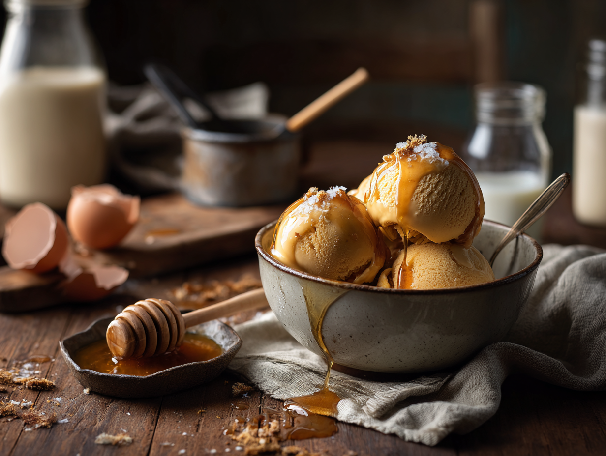 Burnt Honey Ice Cream
