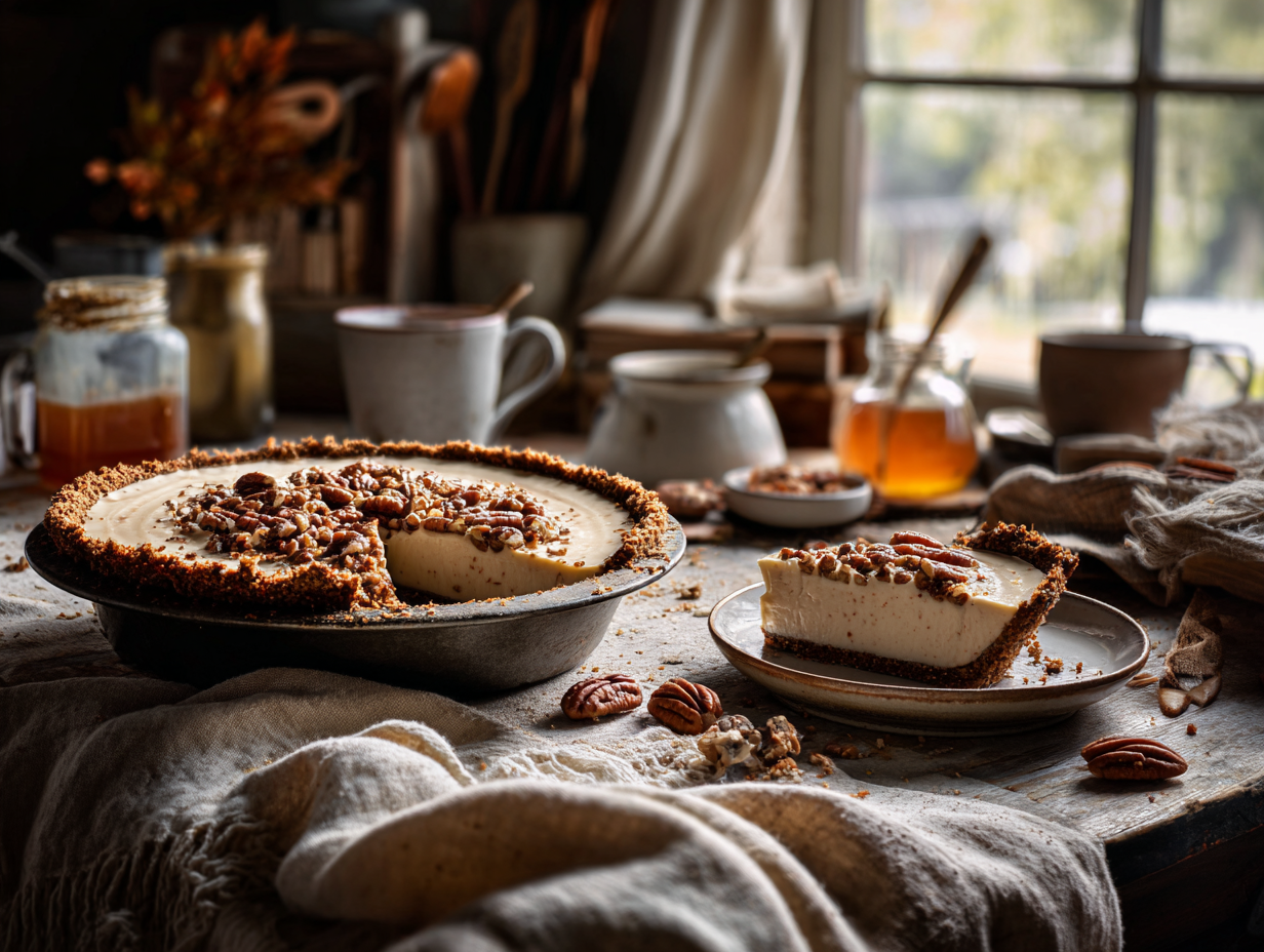 Maple Pecan Icebox Pie