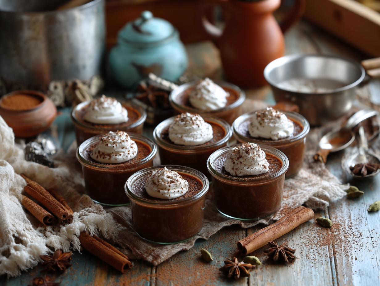 Chocolate Chai Pots de Crème