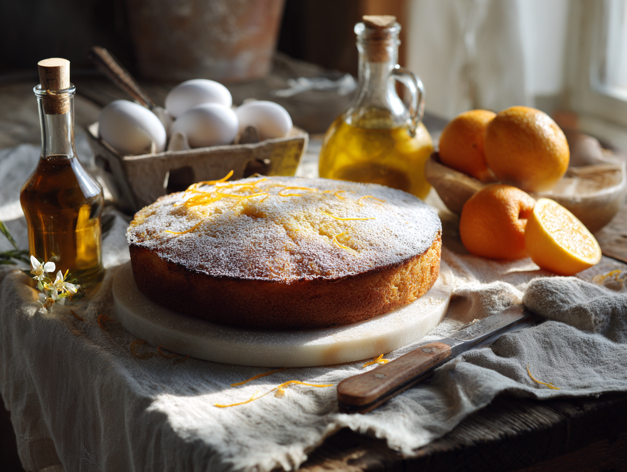 Orange Blossom Olive Oil Cake