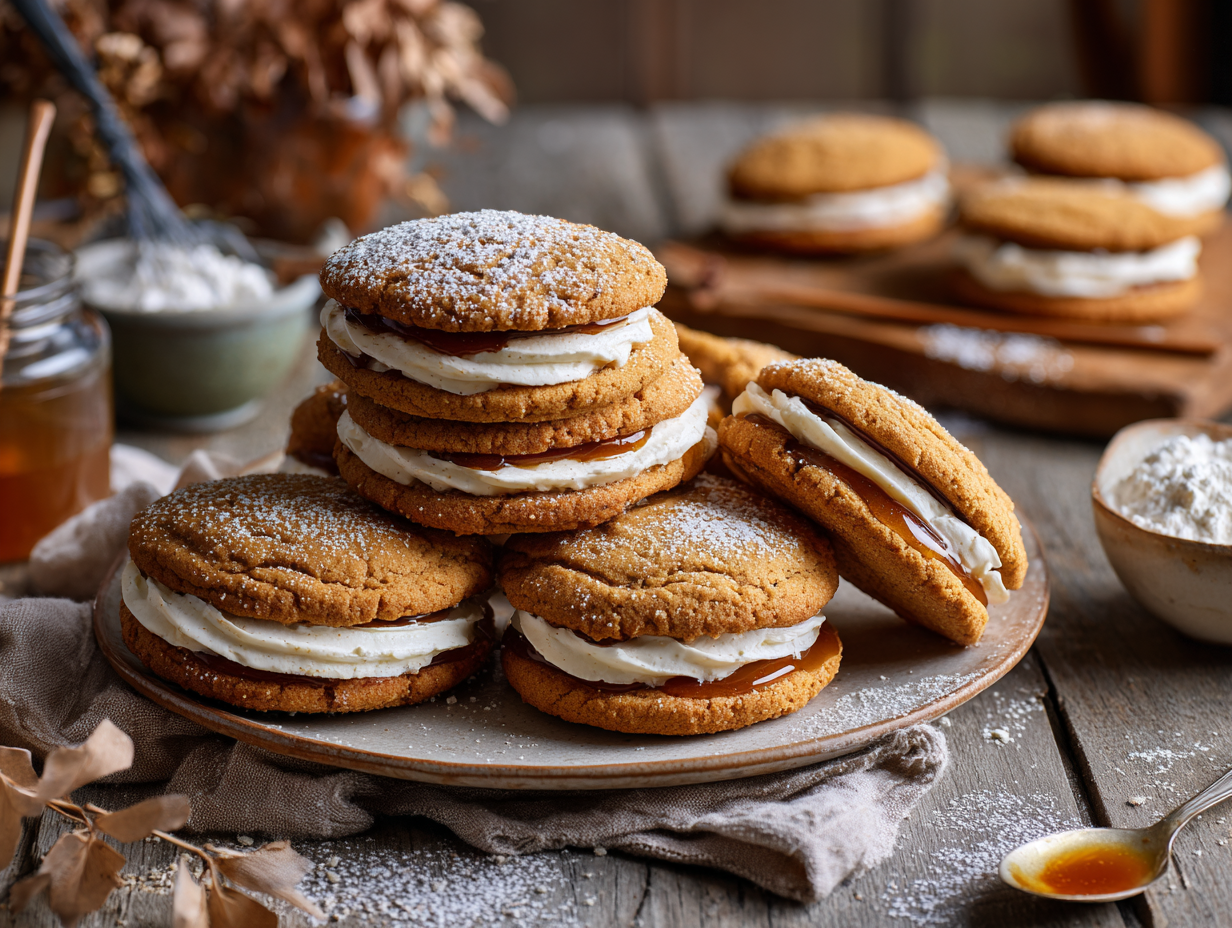 Maple Cream Sandwich Cookies