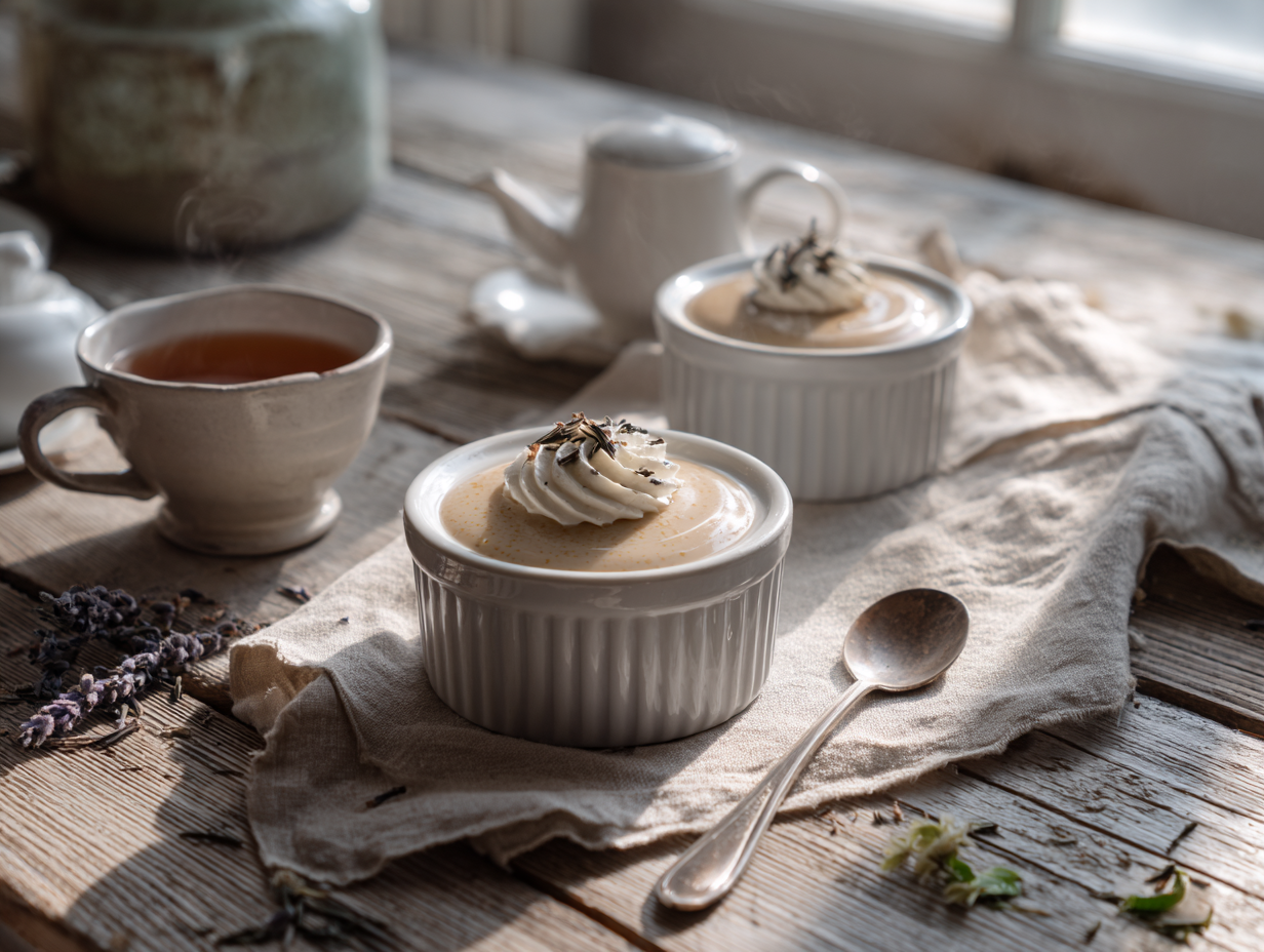 Black Tea Panna Cotta