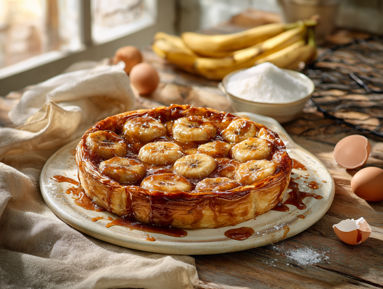 Caramelized Banana Upside-Down Tart