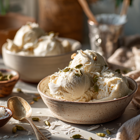Tropical Paradise Gelato: A Creamy Pineapple Coconut Delight