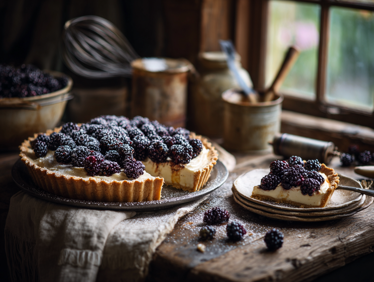 Blackberry Mascarpone Tart