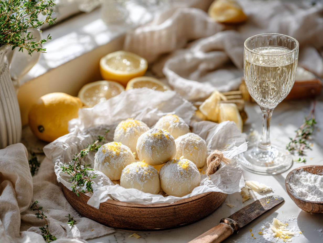 White Chocolate Lemon Truffles