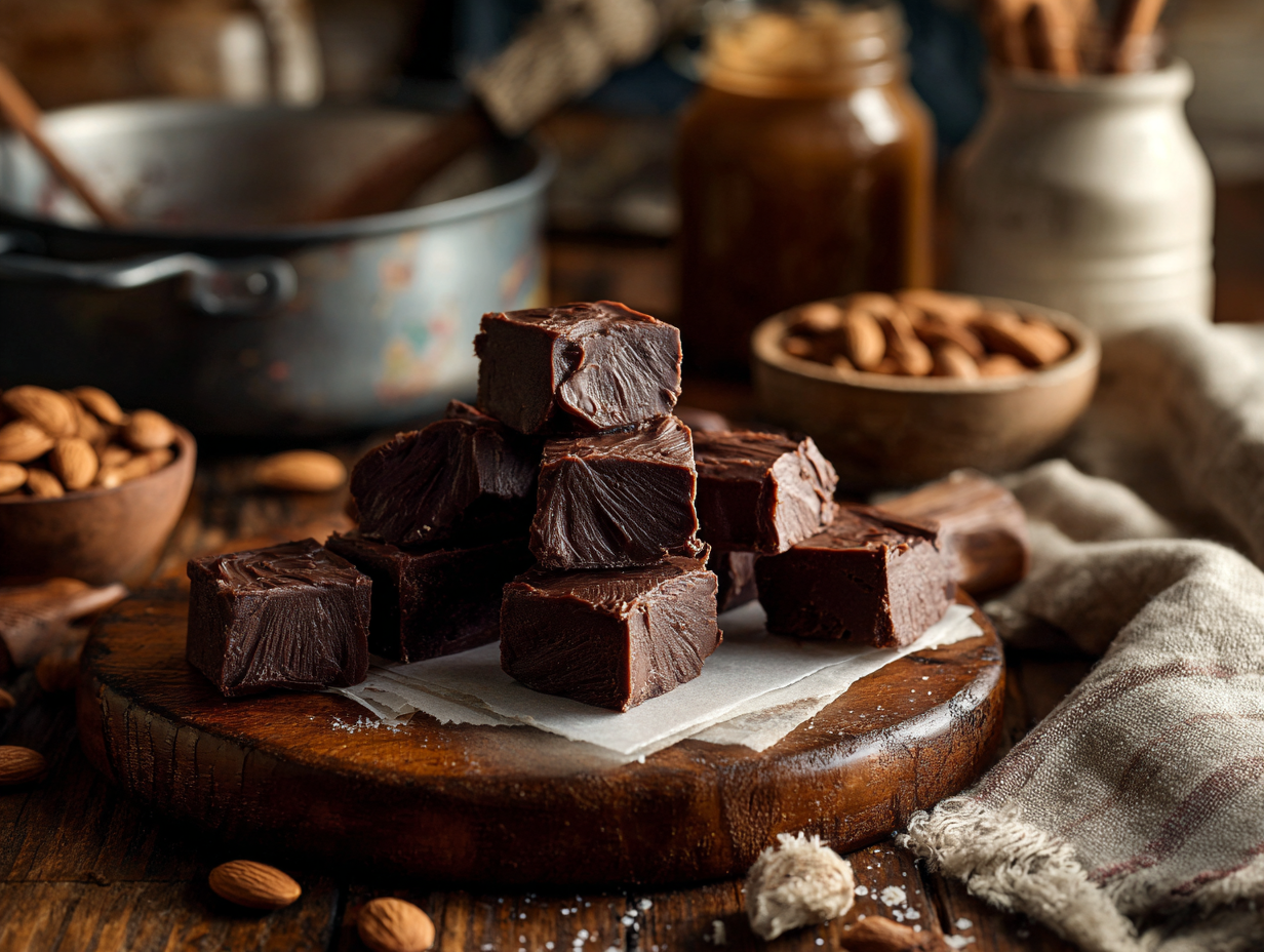 Almond Butter Chocolate Fudge